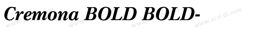 Cremona BOLD BOLD字体转换 Cremona BOLD BOLD字体转换